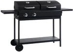 Perle Rare - Gas- Und Holzkohle-grill Mit 2 Brennern Vidaxl