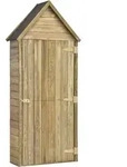 Vidaxl - Garten-ger&auml;teschuppen Mit T&uuml;r 69,5x32x178 Cm Kiefer Impr&auml;gniert...