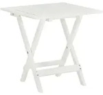 Bistrotisch Wei&szlig; 46x46x47 Cm Massivholz Akazie Vidaxl