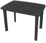 Gartentisch Anthrazit 101x68x72 Cm Kunststoff - Vidaxl