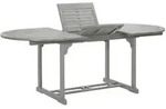 Gartentisch Grau 200x100x75 Cm Massivholz Akazie Vidaxl