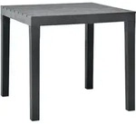 Gartentisch Anthrazit 78x78x72 Cm Kunststoff - Vidaxl
