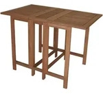Degamo - Doppel Klappentisch 107x65x74cm Rechteckig, Eukalyptus Ge&ouml;lt, Fsc&reg;