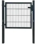 Vidaxl Fence Gate Steel Anthracite 100x100 Cm