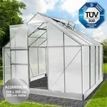 Gew&auml;chshaus Aluminium Mit Fundament Rostfrei T&uuml;v Gepr&uuml;ft 6mm Platten...