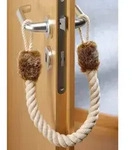 Wenko - T&uuml;r Boy Schoner Kordel Seil Stopper Schoner H&auml;nger Halterung Stopp - Beige