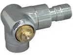 E Thermostatventil Dn 15 1/2', Pn 10 Winkeleckausf&uuml;hrung Links, Verchromt - Oventrop