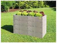 Juwel Hochbeet Timber Ergoline 4er-Set 100% recyclebar, Gartenbeet Kunststoff