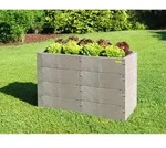 Juwel Hochbeet Timber Ergoline 4er-set 100% Recyclebar, Gartenbeet Kunststoff