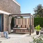 Pavillon Gartenliege Provence Ausstattung Ohne Regenabdeckung Gartenliege