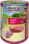 Macs Dog Hundenassfutter Adult Getreidefrei 400 G Kalb & Ente Nassfutter Hunde
