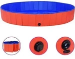 Vidaxl Faltbarer Hundepool Rot 200x30 Cm Pvc
