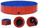Hundepool Faltbar Rot 160 X 30 Cm Pvc Vidaxl
