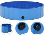 Hundepool Faltbar Blau 120 X 30 Cm Pvc Vidaxl