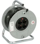 Brennenstuhl - Bat Kabeltrommel Ak 260 (50m Kabel, Aus Bruchfestem Kunststoff, 4