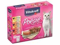 Katzenfutter Poesie DeliSauce, Multipack Fleisch - 6 Beutel - Vitakraft