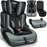 Autokindersitz Kinderautositz Autositz Kindersitz 9-36kg Gruppe 1+2+3 Schwarz/grau -