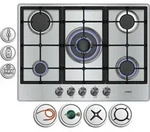 Ph&ouml;nix Ps-701t Gaskochfeld 5 Flammig Edelstahl 70cm Propan /h-gas