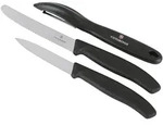 Set Couteaux Victorinox Swiss Classic Noir Polyvalence Culinaires Essentielle -