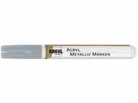 Acryl Metallic Marker Medium silber Steine bemalen - Kreul