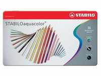 Metall-Etui 36 aquacolor sortiert aquacolor Bleistifte 2,8mm. Spitze Stabilo