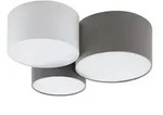 Ovale Deckenleuchte Aus Grauem Stoff 220-240 V Ip20 - Stoff