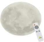 Trio - Dimmbare Led Deckenleuchte Lunar Mit Nachtlicht, Mondphasen Fernbedienung