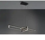 Trio Lighting - Gro&szlig;e Led Pendelleuchte Salinas Lang Mit Switch Dimmer Schwarz,