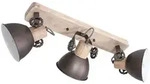 Mexlite - Spot - Gearwood - Anthrazit - Metall Gummibaumholz -