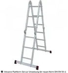 Corda Aluleiter 4in1 Multifunktion 4x3 Mehrzweckleiter Mit Plattform-set - Krause