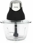 Mini Electric Chopper - H.koenig - Leo8 - 320 W - 1 L Glass Bowl - Stainless Steel