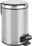 Kosmetik Treteimer Leman Edelstahl Gl&auml;nzend 3 L, Kosmetikeimer, M&uuml;lleimer, Silber