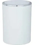 Schwingdeckeleimer Inca White, Hochwertiger Kunststoff, 5 Liter, Wei&szlig;, Kunststoff