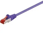 Goobay - Cat 6 Patchkabel, S/ftp (pimf), Lila, Kupferkaschierter Aluminiumleiter