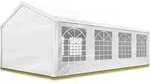 Partyzelt Pavillon 4x8 M In Wei&szlig; Pe Plane 350 N Wasserdicht Uv Schutz Festzelt
