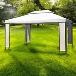 Gartenpavillon Wei&szlig; 3&times;4 M Vidaxl