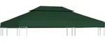 Pavillon-dachplane Ersatzdach 310 G/m2 Gr&uuml;n 3x4 M - Vidaxl