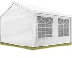 Toolport Partyzelt Pavillon 3x4 M In Wei&szlig; Pe Plane 350 N Wasserdicht Uv Schutz