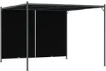 Vidaxl Gartenpergola Mit Versenkbarem Dach 3x3 M Anthrazit