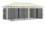 Pavillon Mit Moskitonetz 6x3x2,73 M Creme - Vidaxl