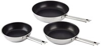R&ouml;sle &Eacute;l&eacute;gance Set Aus 3 Edelstahlpfannen