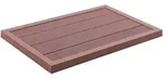 Bodenelement F&uuml;r Solardusche Braun 101x63x5,5 Cm Wpc Vidaxl