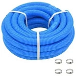 Poolschlauch Mit Klammern Blau 38 Mm 12 M Vidaxl