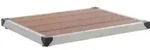 Garten-duschwanne Wpc Edelstahl 80 X 62 Cm Braun Vidaxl