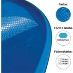 Extra Solarplane, Solarfolie, Luftpolsterabdeckung F&uuml;r Pool Oval 600x320 Cm, 230 &Mu;m