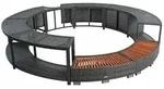 Estexo - Whirlpool Umrandung Poolumrandung Poolverkleidung Rattan Rahmen