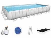 56623 Power Steel Pool Swimming Pool Set 956x488x132 cm - Bestway