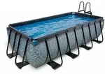 Exit Toys - Exit Stone Pool 400x200x100cm Mit Sandfilterpumpe - Grau