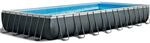 Frame Swimming Pool Set 'ultra Quadra Xtr', Anthrazit, 975 X 488 X 132 Cm, Inkl.