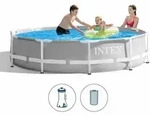 Intex Prism Frame Pool Rahmen Grau 3,05 M